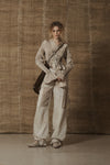 Mutedance 25 Spring/Summer Pleated Waist Long Sleeve Top MD-MD25SS04-SAND MD25SS03